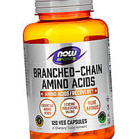 Амінокислоти Всаа NOW Foods BCAA 120 капсул