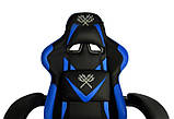 Комп'ютерне крісло спортивний чорно-синій MALATEC 8978, фото 3