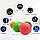 М'ячик (подвійний) масажний, арахіс, MS 3271-2, термопластична резина, 13.4*6см, вага 370г , різном. кольори, фото 7