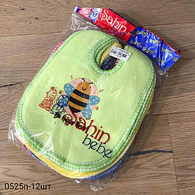 Слюнявчики для новонароджених "Бджілка". Туреччина. Опт