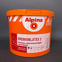 Alpina expert Premiumlatex 3 износостойкая интерьерная матовая краска 10л