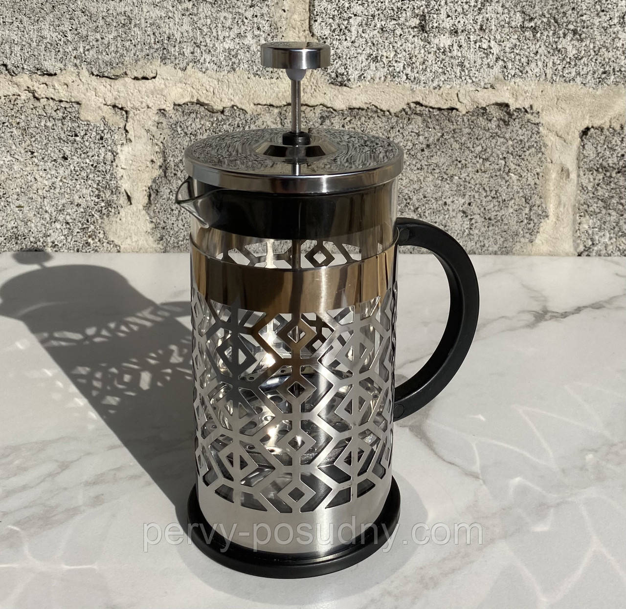 Купити Скляний чайник-заварник френч-прес Lessner 1000 мл 11635, ціна ...