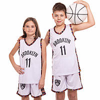 Форма баскетбольна дитячий/підлітковий (зростання 120-165см) NBA BED-STUY 11 3579 білий