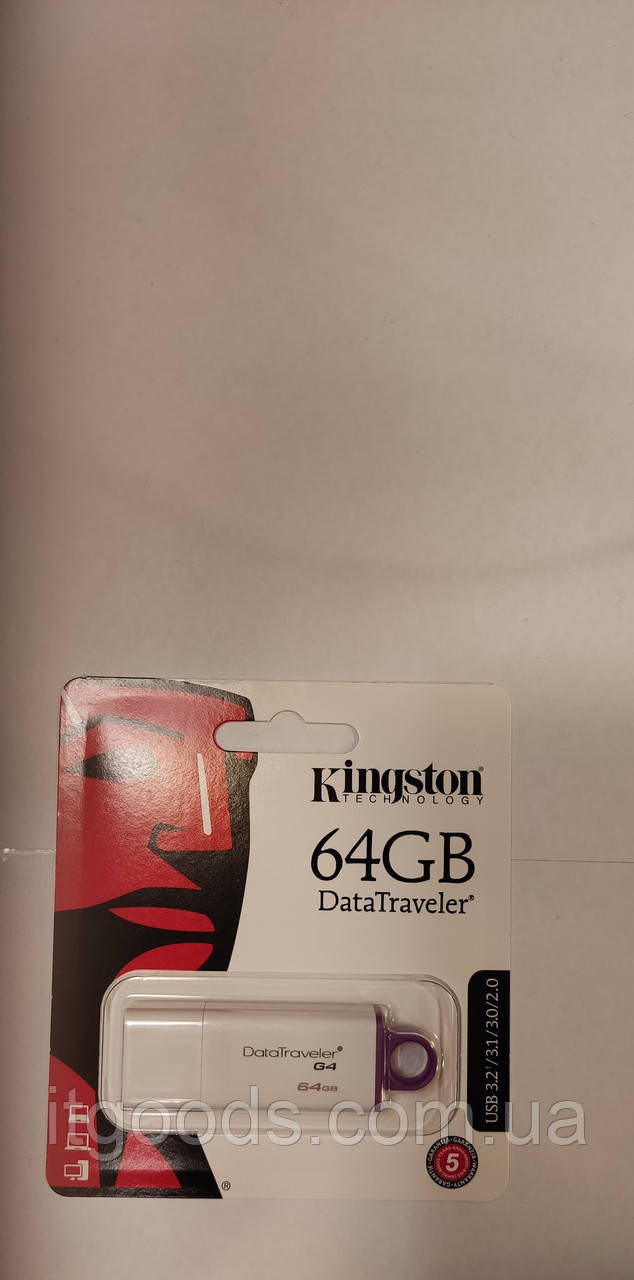 Карта пам'яті USB 3.0 Flash Drive Kingston DTI G4 64GB