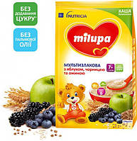 Безмолочная каша Milupa Мультизлаковая с яблоком, черникой и ежевикой для детей от 7 месяцев 170 г