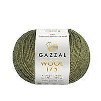 Пряжа Gazzal Wool 175 (Газал Вул 175) - 317 хаки