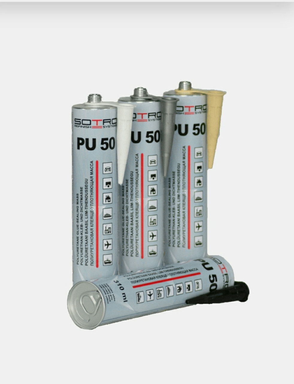 SOTRO PU-50 Поліуретанова клеяще-ущільнююча маса, 310 мл,