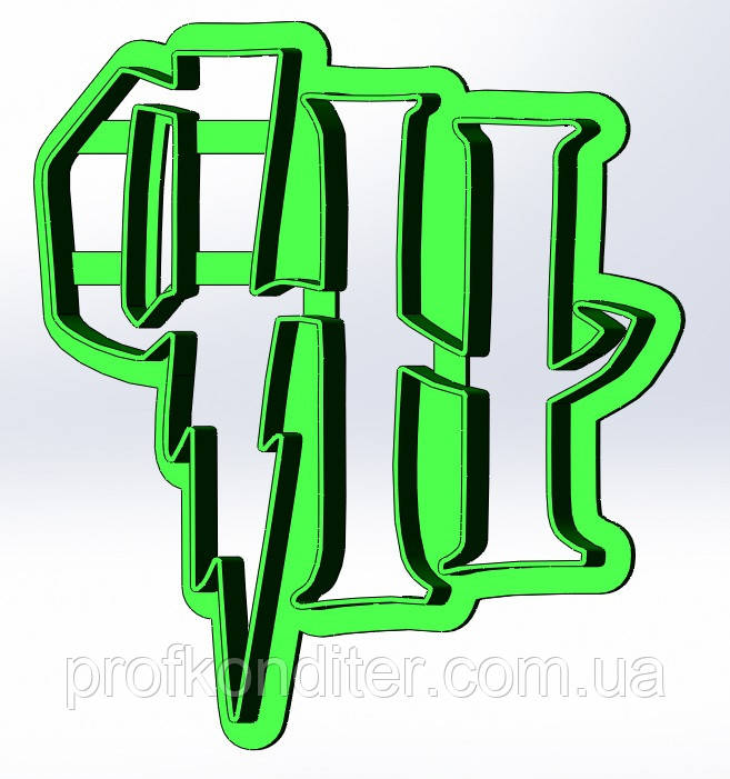 Пластикова вирубка "Гаррі Потер", 8см, фото 1