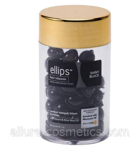 Вітаміни для волосся Ellips Hair Vitamin Нічне сяйво (Shiny Black) 50шт
