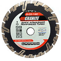 Алмазный круг универсальный 180х22 глубокий рез GRANITE