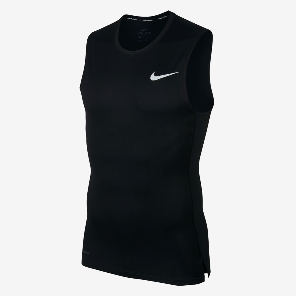 Майка компрессійна чоловіча Nike Pro Men's Sleeveless Top поліестер чорна (BV5600-010)