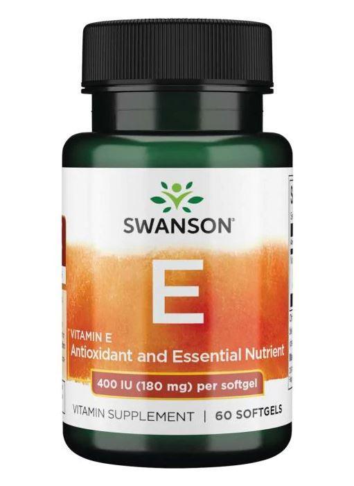 Вітамін Е-400 (токоферол) Swanson Vitamin E 400 IU 60 капс.