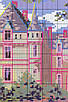 Набір для вишивання за нанесеною на канву схемою "Suburban scenery" . AIDA 14CT printed, 54*38 см, фото 6