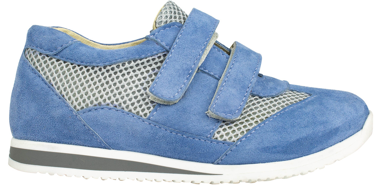 Кросівки Eleven Shoes блакитні натуральна замша виробництво Україна ES401Zblue - розмір 35 (23 см), фото 1