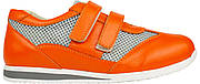Кросівки Eleven Shoes помаранчеві натуральна шкіра виробництво Україна ES401Korange - розмір 29 (19 см)