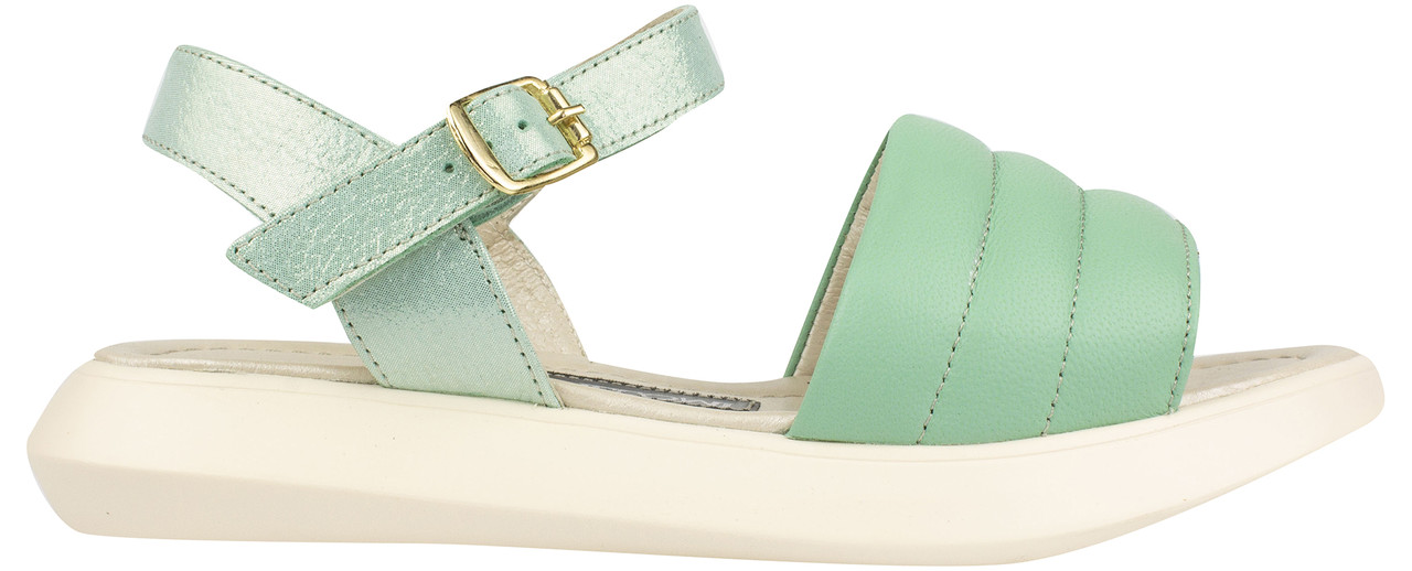 Сандалії жіночі зелені натуральна шкіра Україна VM Villomi — розмір 36 (23,5 см) (модель: VMV110-26KGR), фото 1