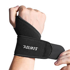 Бандаж-фіксатор зап'ястя AOLIKES A-7937 Black на руку