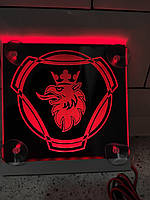 Світлодіодна табличка на лобове скло вантажного авто 15х15 см Scania