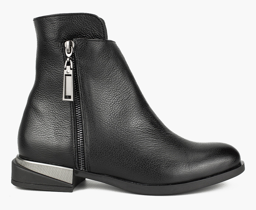 Черевики високі жіночі демісезонні чорні натуральна шкіра Україна ALROMARO — розмір 36 (23,5 см) (модель: ALR1688-286Kblack), фото 1