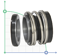 Механическое уплотнение насоса Wilo IL, BL, DL, DP, DPN, NL TG1092-32 SIC/SIC/VITON/304