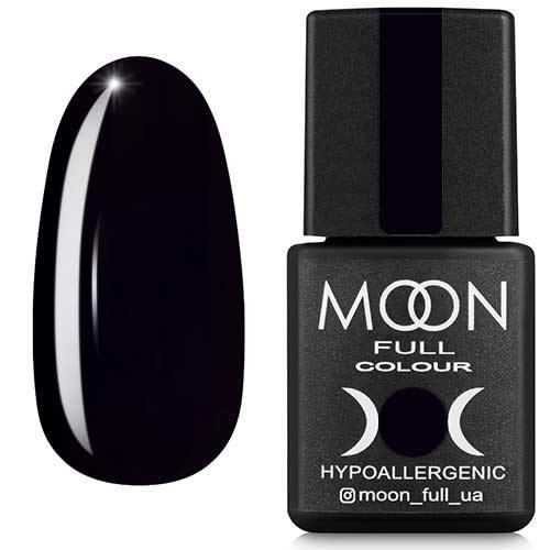 Гель-лак Full Moon № 188 (глибокий чорний, емаль), 8 мл