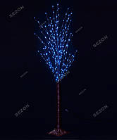 Новогоднее светодиодное декоративное дерево гирлянда 1,50м.синий
