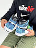 Чоловічі кросівки Nike Air Jordan 1 Retro High Tie Dye Взуття Найк Джордан Ретро сині блакитні  високі, фото 9