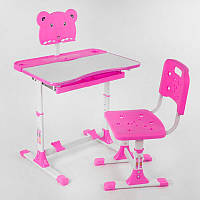 Парта зі стільчиком регульована висота та кут нахилу стільниці 75 х 55 х 25 см P 1140