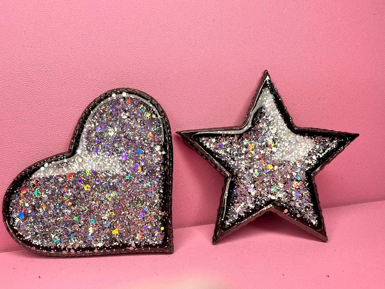 Палітра для змішування фарб, клею (серце, зірка)