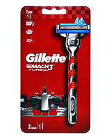 Бритва с 2 сменными кассетами Gillette Mach3 Turbo