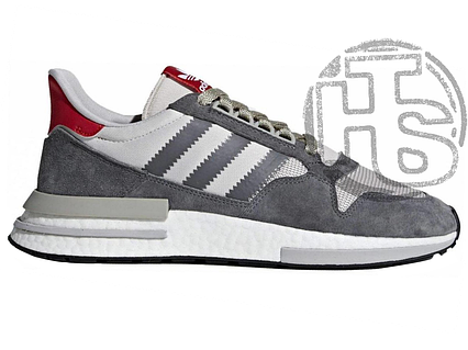 Мужские кроссовки Адидас Adidas ZX 500 RM Grey Four Scarlet B42204