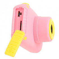 Фотоапарат дитячий DVR Baby Camera X-500B 7692, рожевий ведмідь, фото 4