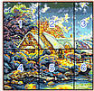 Набір для вишивання за нанесеною на канву схемою "House in the Hills". AIDA 14CT printed 40*40 см, фото 4