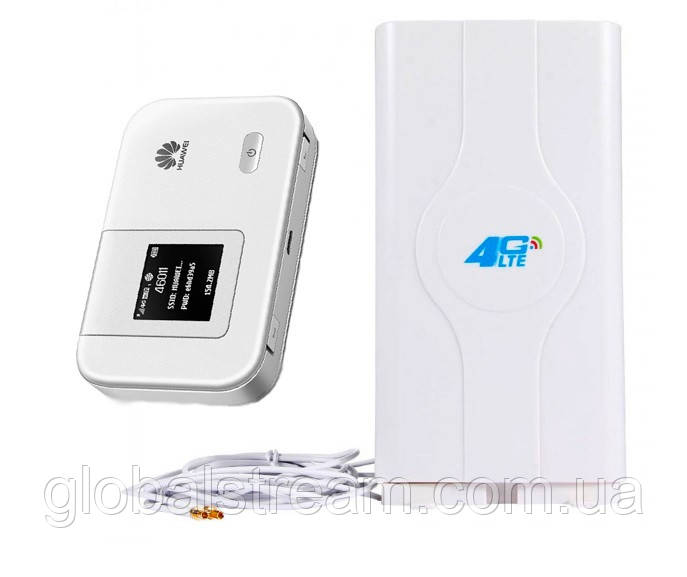 Комплект 4G+LTE+3G WiFi Роутер Huawei E5372s-32 Київстар, Vodafone, Lifecell з антеною MIMO 2×9dbi