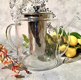 Чайник глек скляний 650 мл Edenberg EB-19036 / Чайник для заварки чаю термоскло