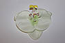 Шпилька качечка для волосся Біла Орхідея, фото 3