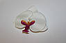 Шпилька качечка для волосся Біла Орхідея, фото 4