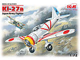 Збірна пластикова модель Японський винищувач Ki-27a, масштаб 1:72 (ICM72201), фото 8