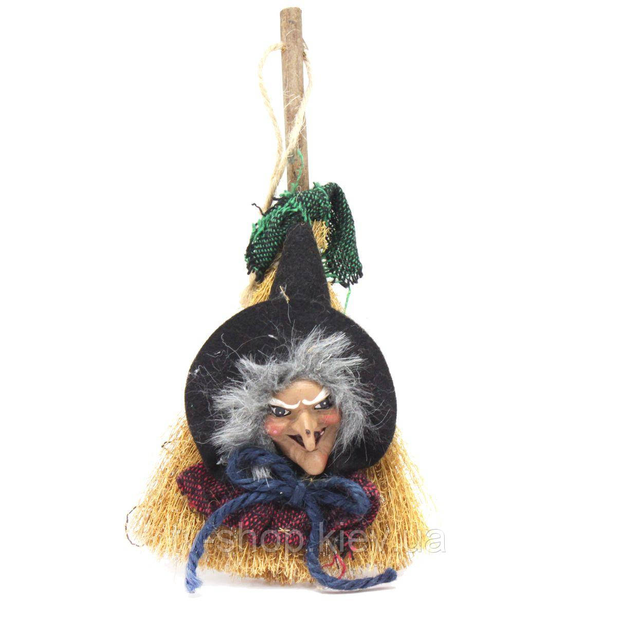 Підвіска "Баба-яга на мітлі" 20 см, фото 1