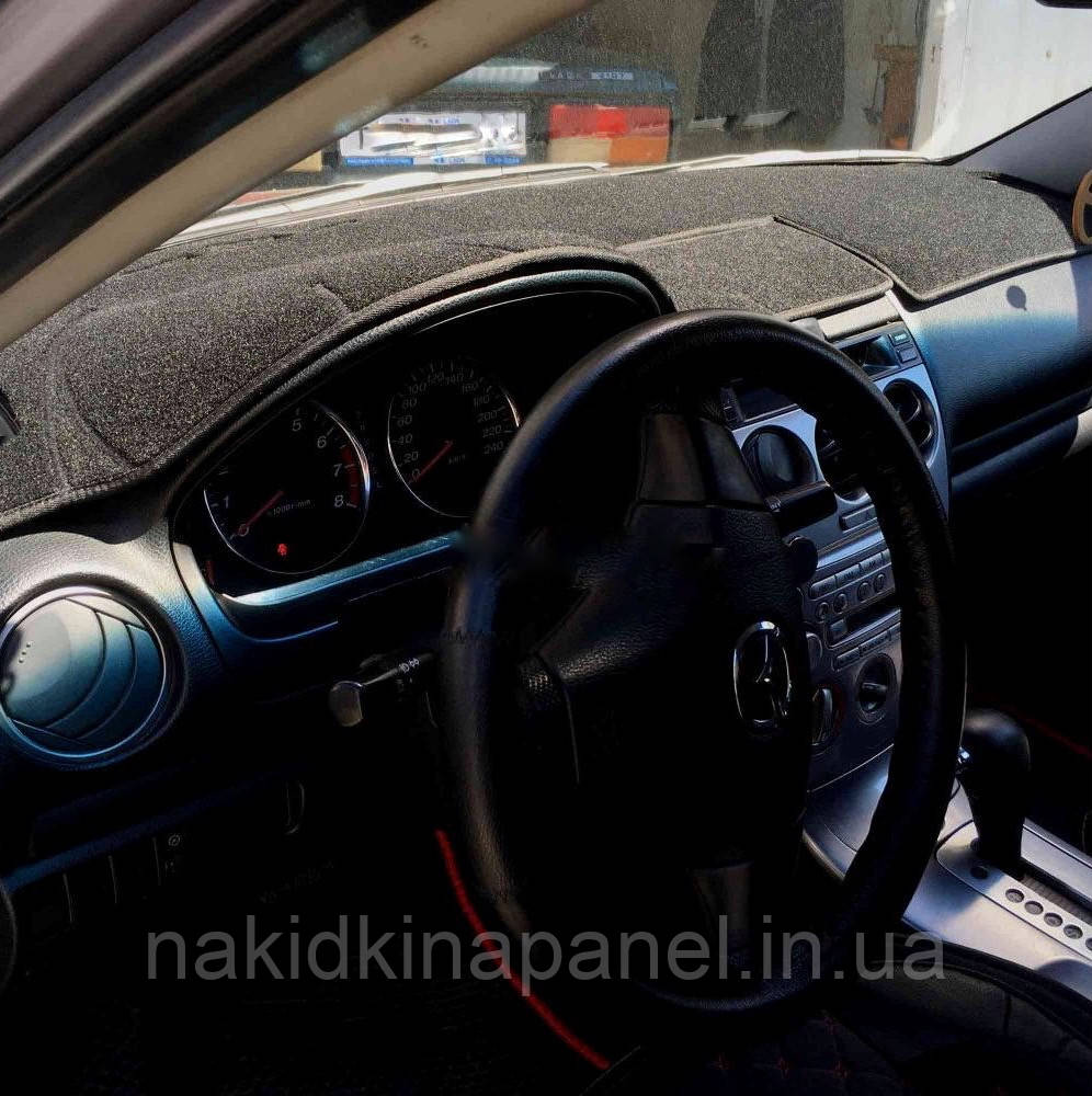 Накидка на панель приладів MAZDA 6 с бардачком 2002-2008 Чохол/накидка на торпеду авто Мазда