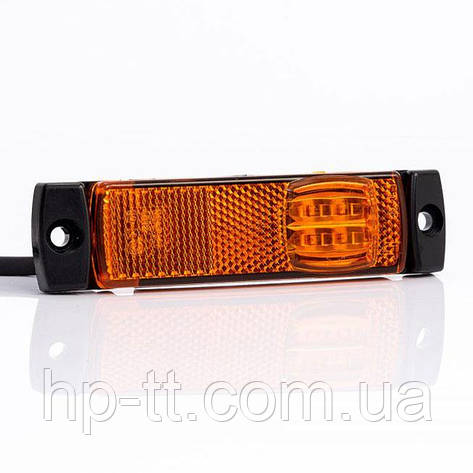 Ліхтар габаритний світлодіодний жовтий Fristom FT-018Z LED з проводом, фото 1