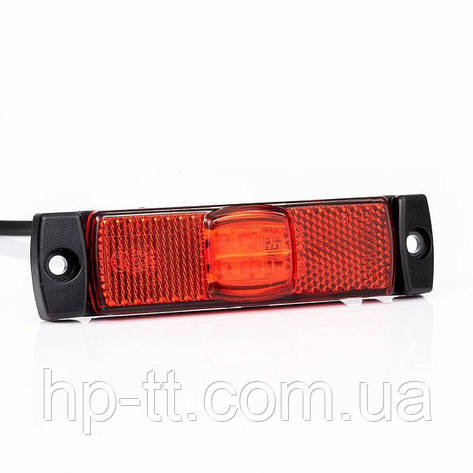 Ліхтар габаритний Fristom FT-017C LED червоний з проводом, фото 1