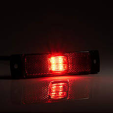 Ліхтар габаритний Fristom FT-017C LED червоний з проводом, фото 4