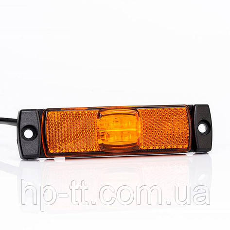 Ліхтар габаритний Fristom FT-017Z LED жовтий з проводом, фото 1