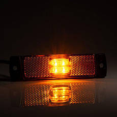 Ліхтар габаритний Fristom FT-017Z LED жовтий з проводом, фото 3