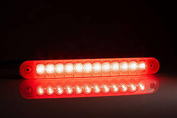 Ліхтар габаритний червоний Fristom FT-195 C LED з проводом 0.5 м, фото 2