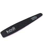 Kodi Professional №63 Пилка для ногтей конусная 100/150 (цвет: черный, размер:178/32/4)