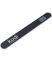 Kodi Professional №45 Пилка для ногтей прямая 100/100 (цвет: черный, размер:178/19/4)