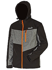 Куртка мембранна вітронепроникна Norfin VECTOR (чоро-сірий, PL-70%, PU-30%, р.M) 418002-M
