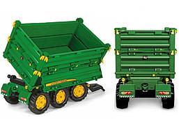 Тривісний причіп-самоскид rollyMulti Trailer John Deere до педального трактора Rolly Toys 125043
